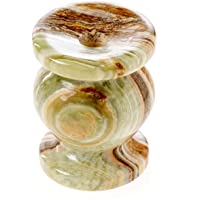 Danilovo Portavelas de ónix natural para velas finas- soporte ortopédico de Onyxmarmol- ideal para velas de hasta 9 mm…